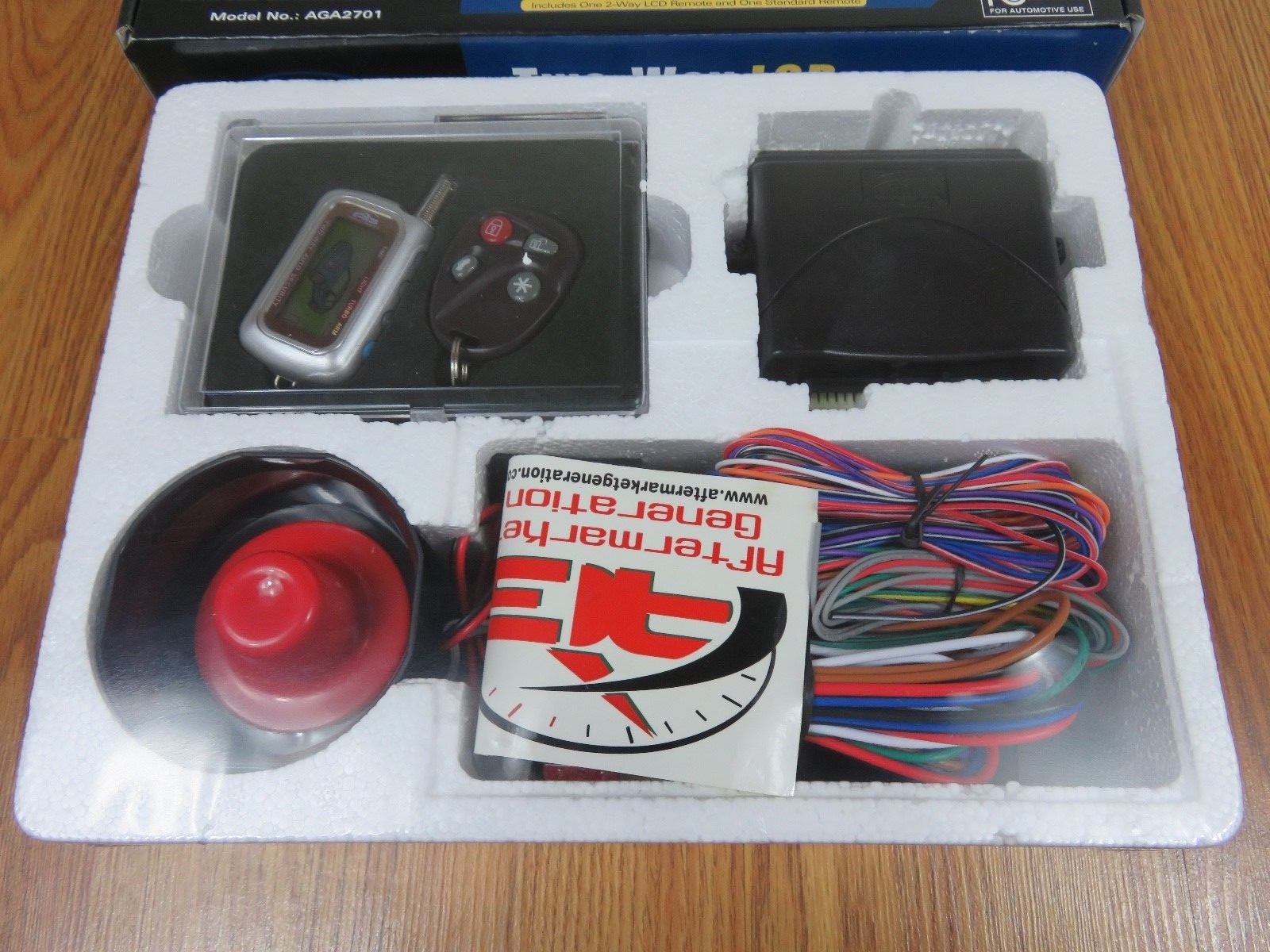Two-way LCD Vehicle Security System--Includes two 2-way LCD Remotes