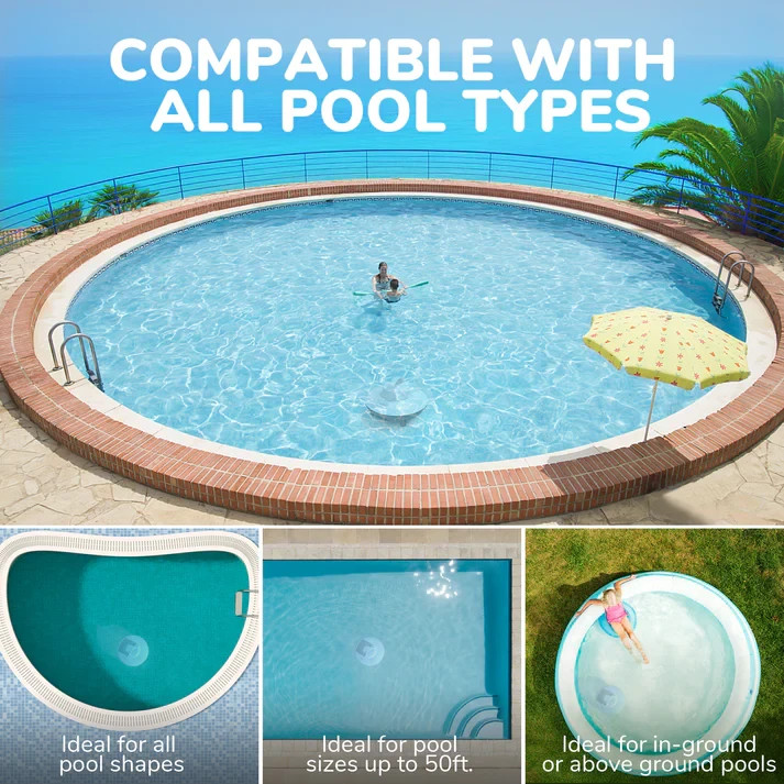 Seauto Cordless Pool Cleaner Robot –Automatic Pool Vacuum For Inground Pools
