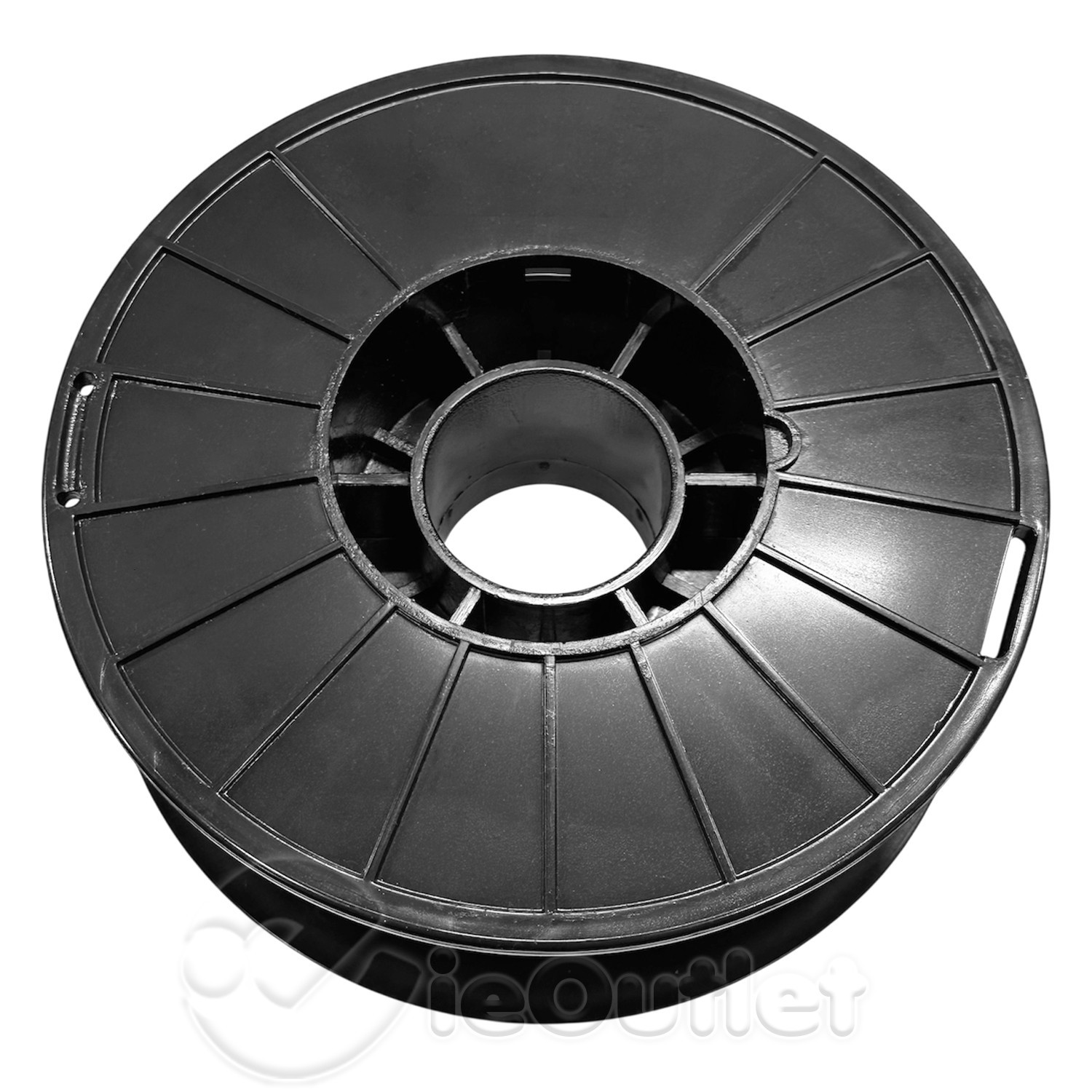 Empty 8" Black Plastic Spool Reel for String Wire Cable Fishing Line Rope Crafts