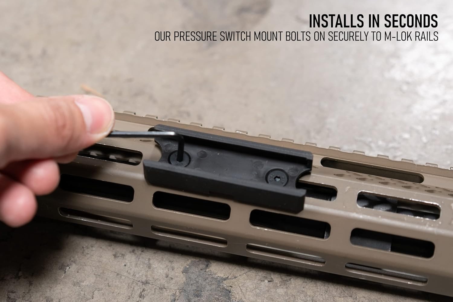 M-LOK Weapon Light Pressure Switch Mount