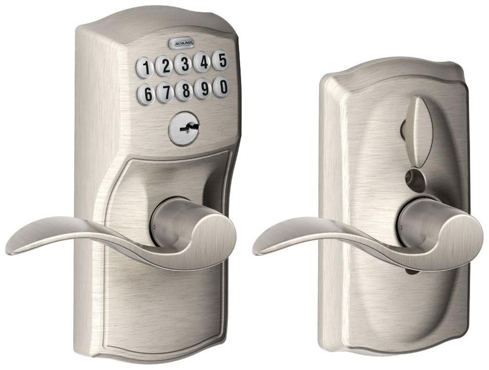 Schlage FE595-CAM-ACC Camelot Keypad Entry - Nickel