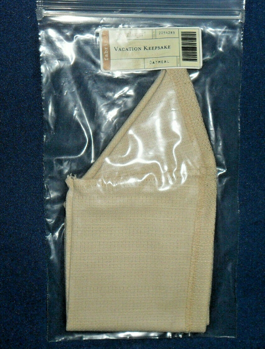 Longaberger Vacation Keepsake Basket Fabric Liner in Oatmeal #2054289 NEW