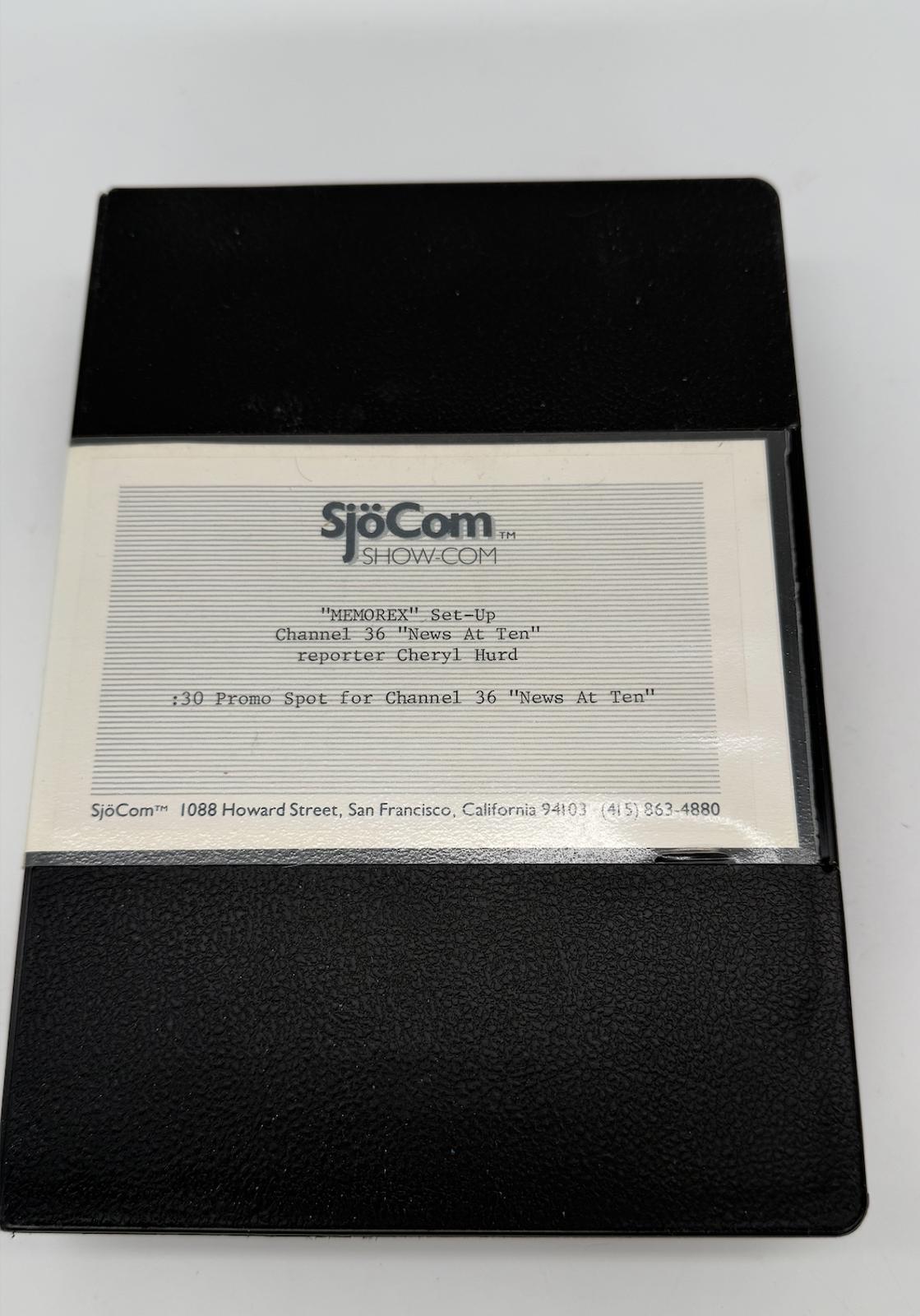 Rare Cheryl Hurd News Tape “MEMOREX” Channel 36 Promo