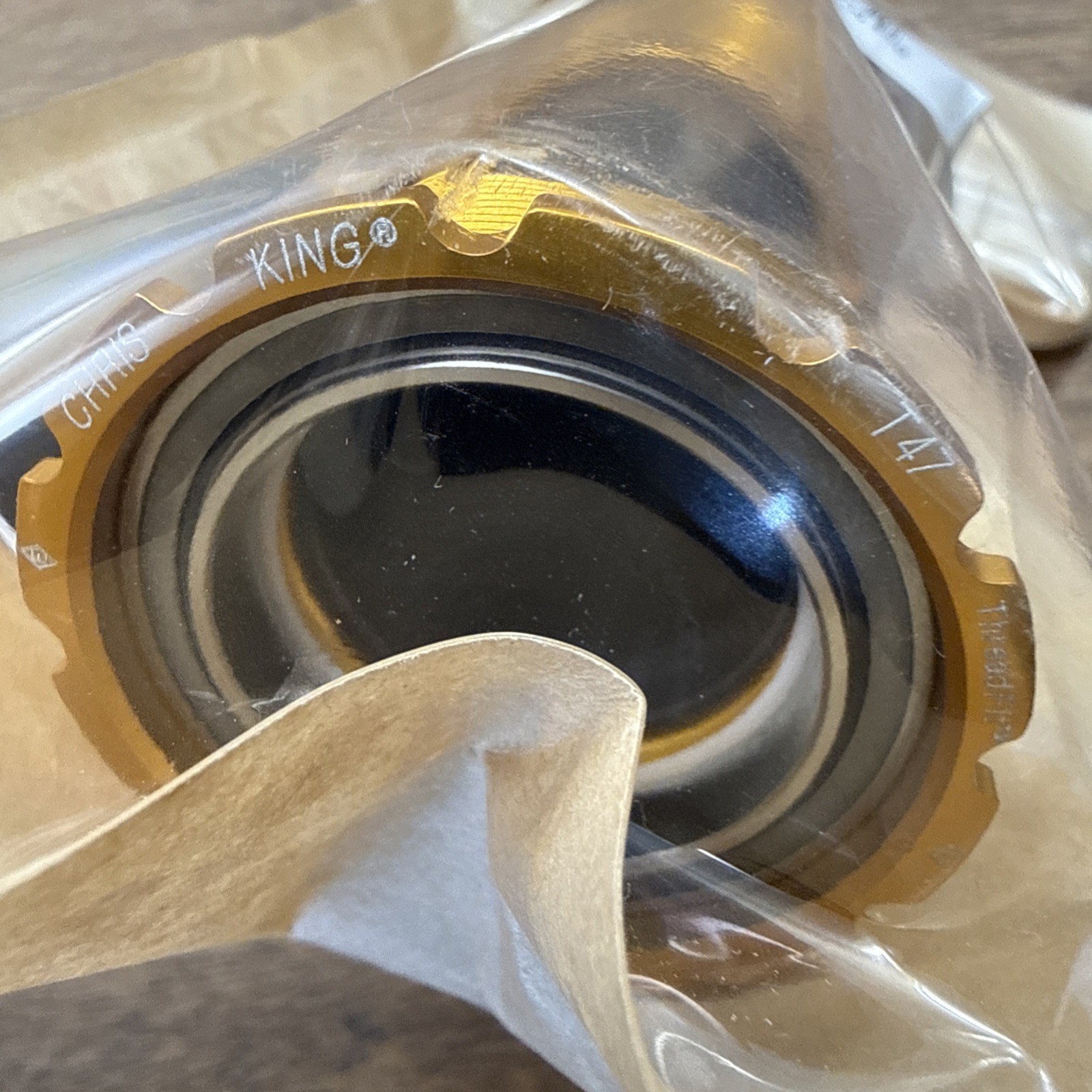 Chris King Gold ThreadFit T47 Bottom Bracket 30i AEY1