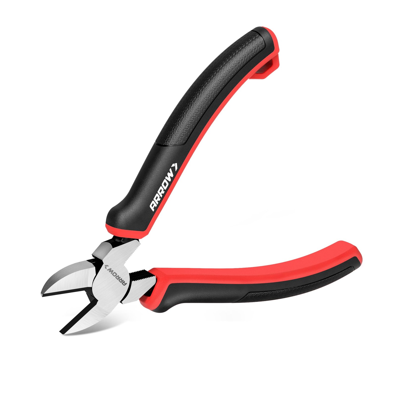 ARROW High Leverage Diagonal Pliers, 6 Inch Wire Cutters with Comfortable TPR...
