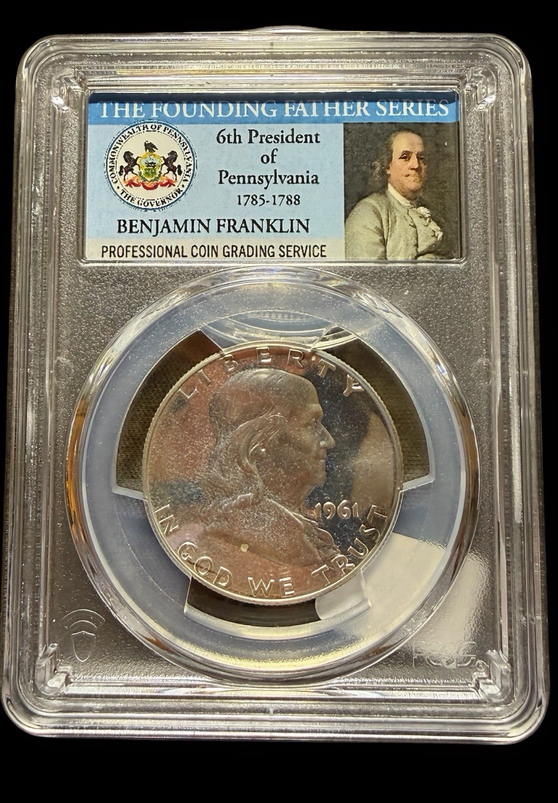1961-P Franklin Silver 50c Half Dollar  PCGS PR66