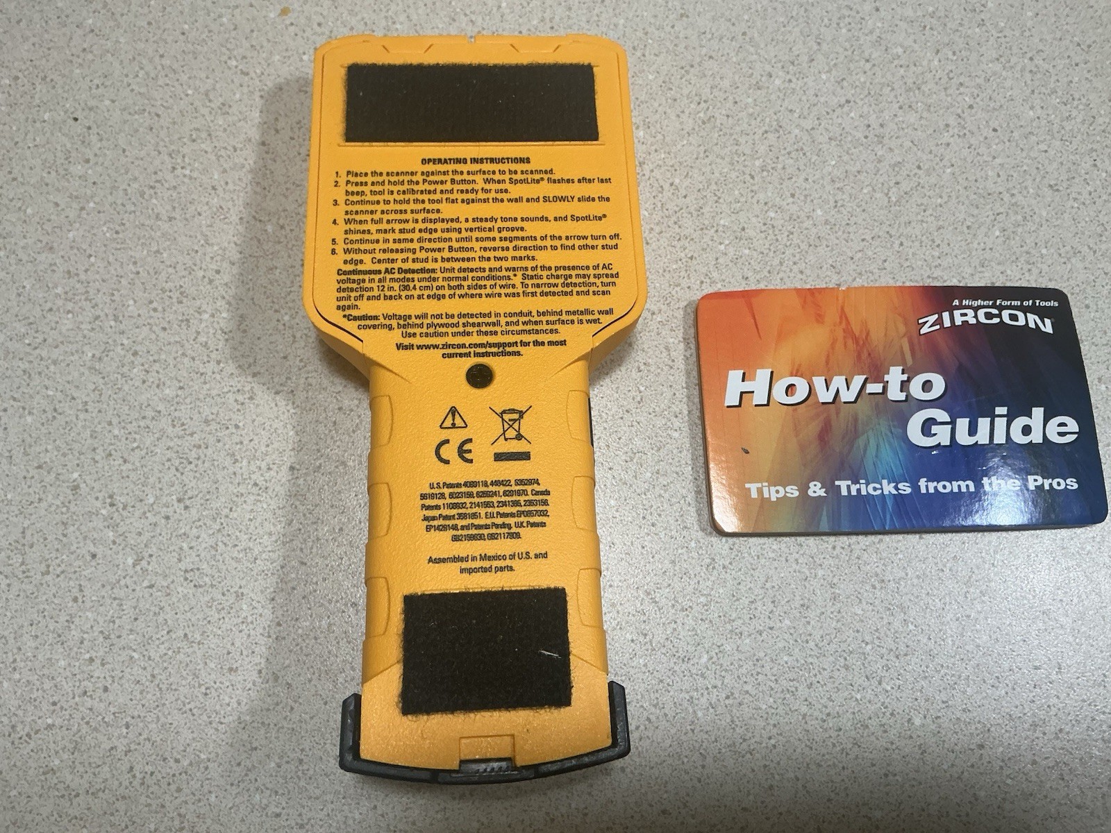 Zircon Stud Sensor Pro LCD Stud Finder New No Box. Instructions Included