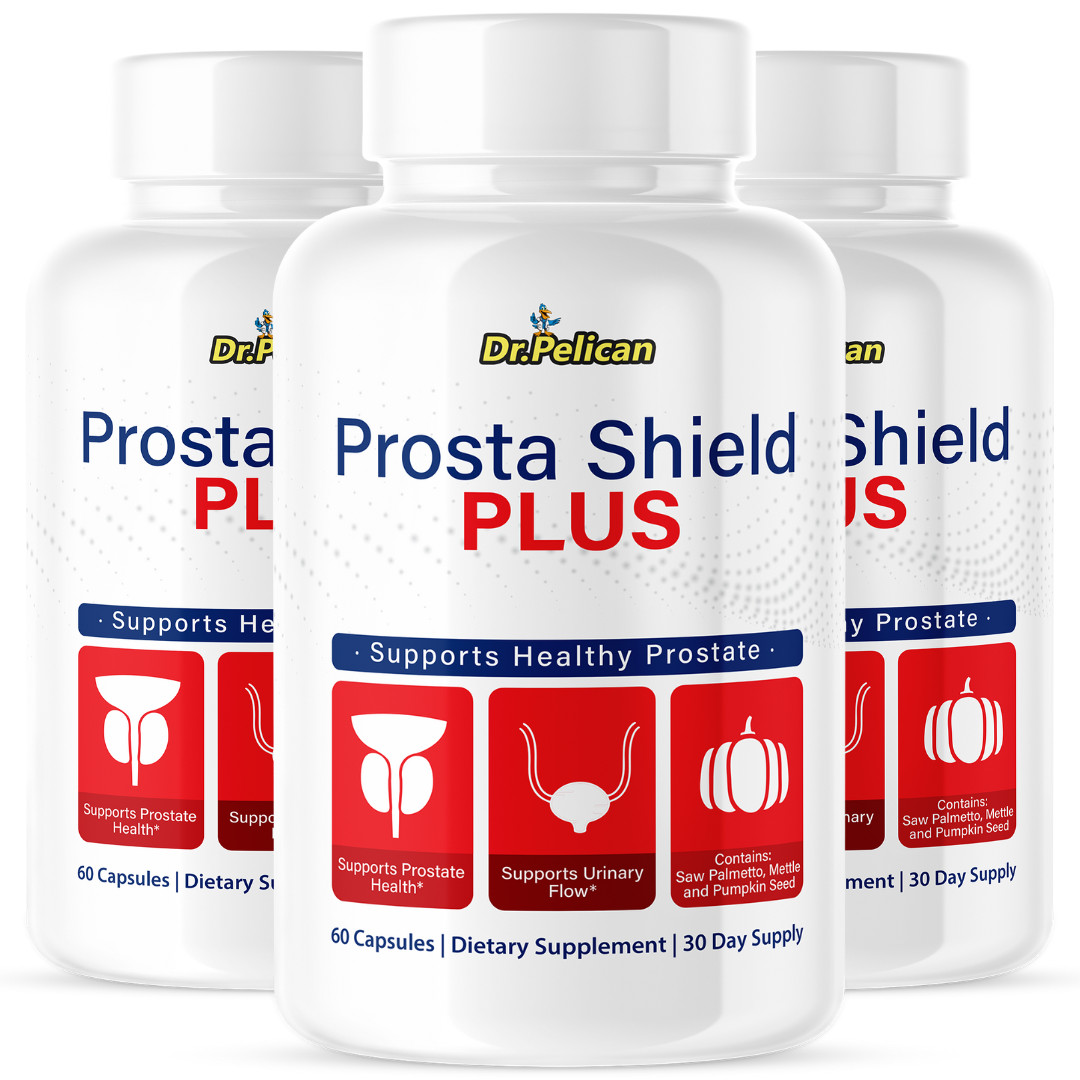 Prosta Shield Plus - Prostate Support- 3 Bottles- 180 Capsules