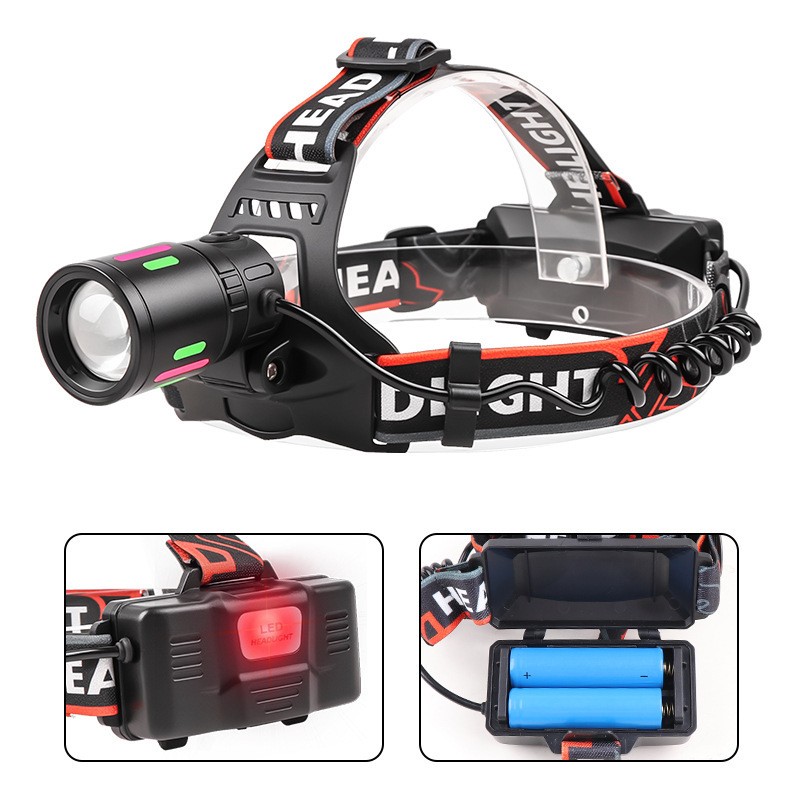 Super Bright 30W High Powered Rechargeable Headlamp Tactical Security Headlight