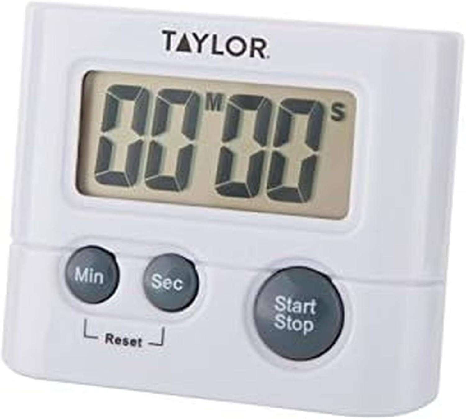 Digital Timer with 99 Minute 59 Second Display, Easy to Use, White Compact De...
