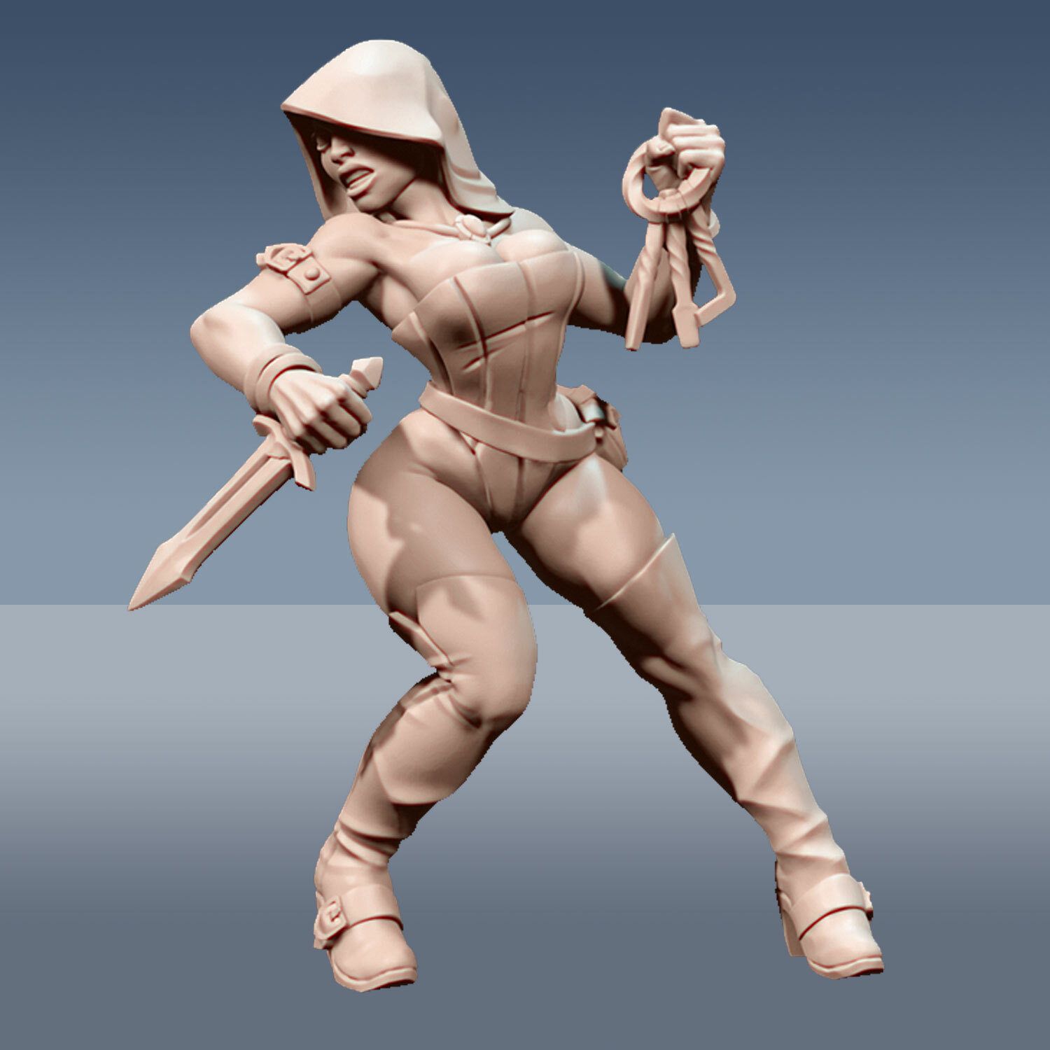 Thieves Guild Pinup Only - Artisan Guild Fantasy Dungeons and Dragons Miniature