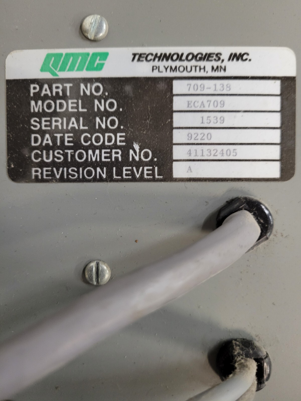 Universal Instrument VCD Power Supply QMC Technologies 709-138 ECA709