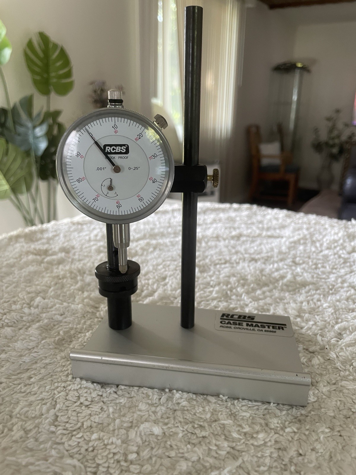 RCBS Case Master Gaging Tool - With Dial Indicator & Central Mandrel Assembly