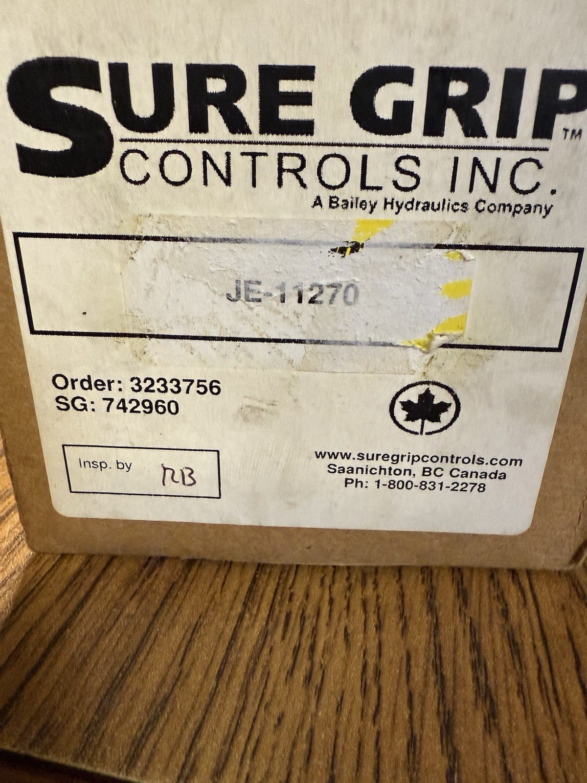 JE-11270 Sure Grip Handle Black Momentary Trigger 2 Button Joystick NEW IN BOX!