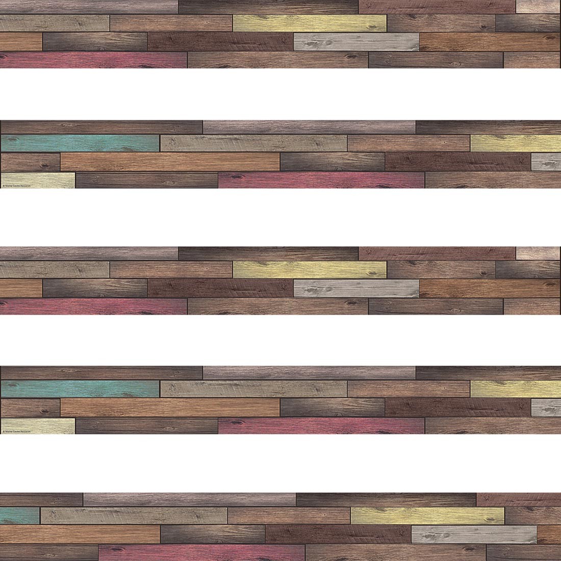 Reclaimed Wood Straight Border Trim by Teacher Created Resources