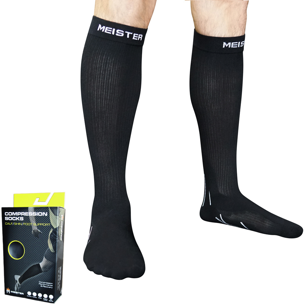 MEISTER GRADUATED COMPRESSION SOCKS - Running Calf Leg Shin Splints CrossFit BK