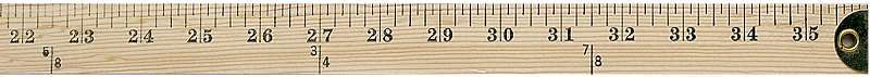 Yardstick 36" W/Metal Ends