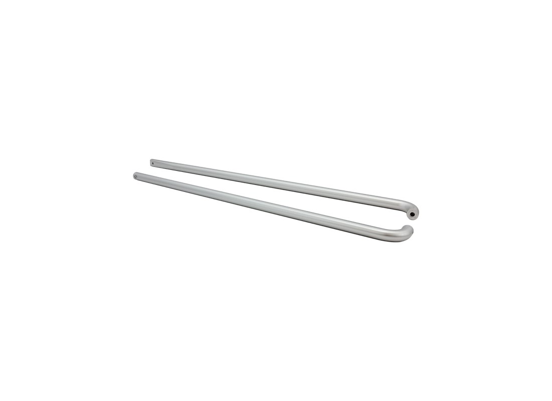 FHC 891636CABTB 1" Diameter Back-to-Back Push Bar for 36" Doors - Clear Anodized