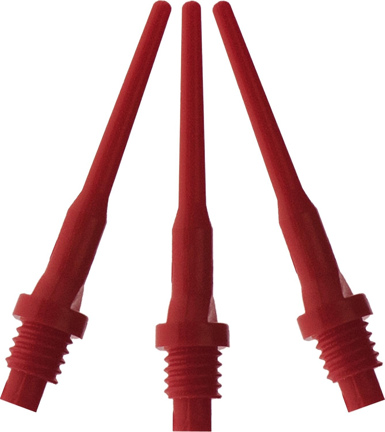 Viper 2BA Red Soft Tip Dart Points - Tufflex II 100 or 500 Pack Options