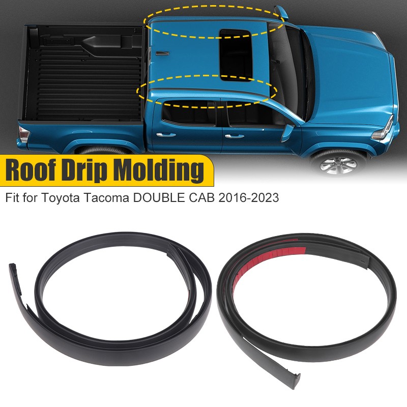 Roof Drip Molding LH&RH For 16-23 Toyota Tacoma Double CAB 7555104081 7555204080