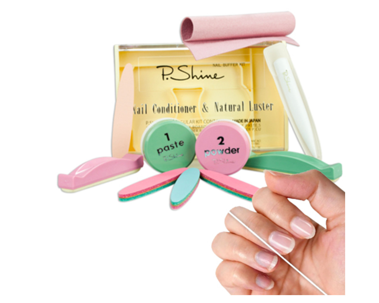 P-Shine Japanese Manicure Professional Kit Original, - FAST FREE SHIP FROM USA