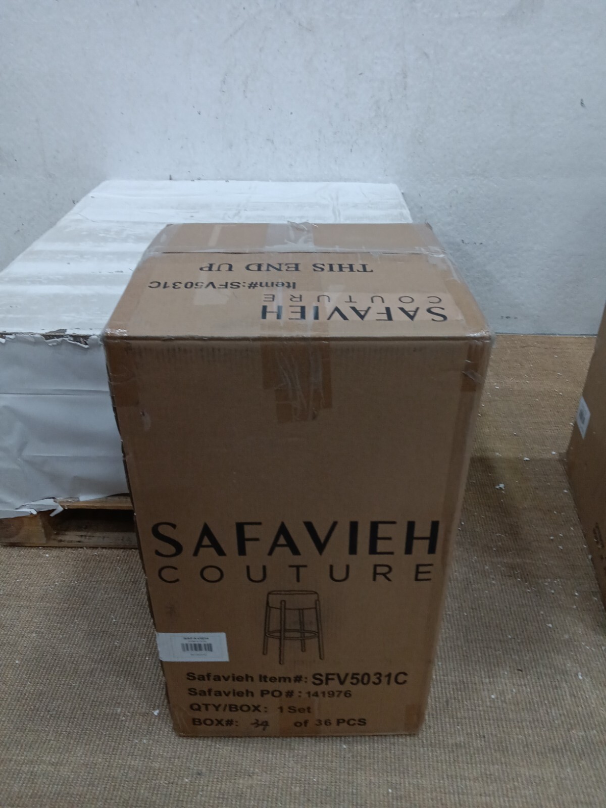 Safavieh PAISLEIGH METAL LEG BARSTOOL, Reduced Price 2172729025 SFV5031C