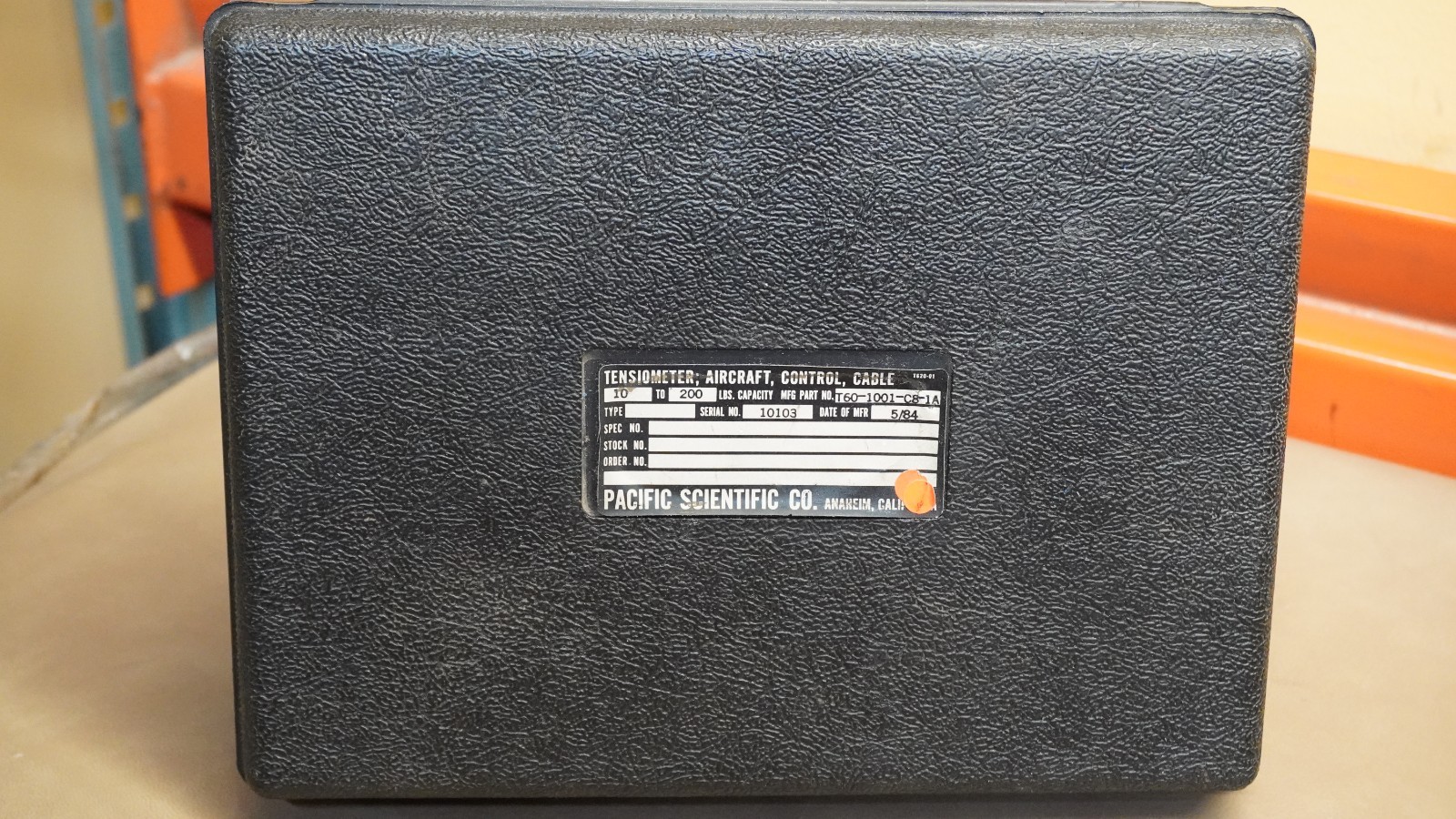 pacific scientific co tensiometer control cable T60-1001-C8-1A WITH CASE READ