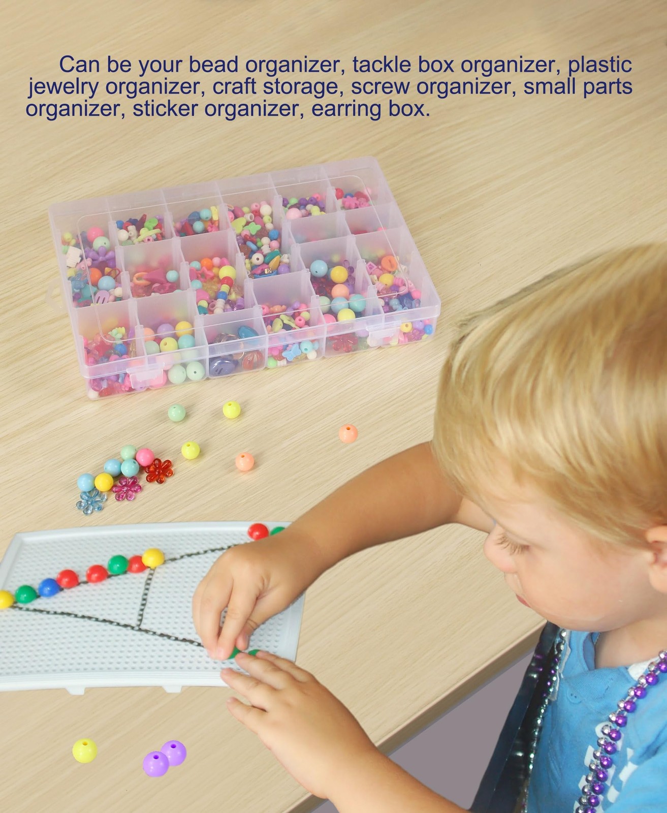 8 PCS 36 Grids Bead Organizer Box Plastic Box Clear Box Organizer 3600 Tackle