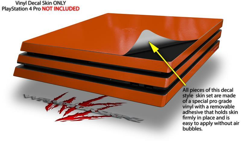 Skin for PS4 Pro Console Solids Collection Burnt Orange