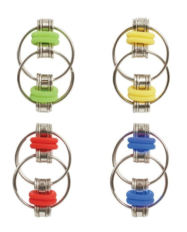 Full Case of 36 QTY w/PDQ Just Play Fidgetz Flippin' Bike Chain Sensory Toy