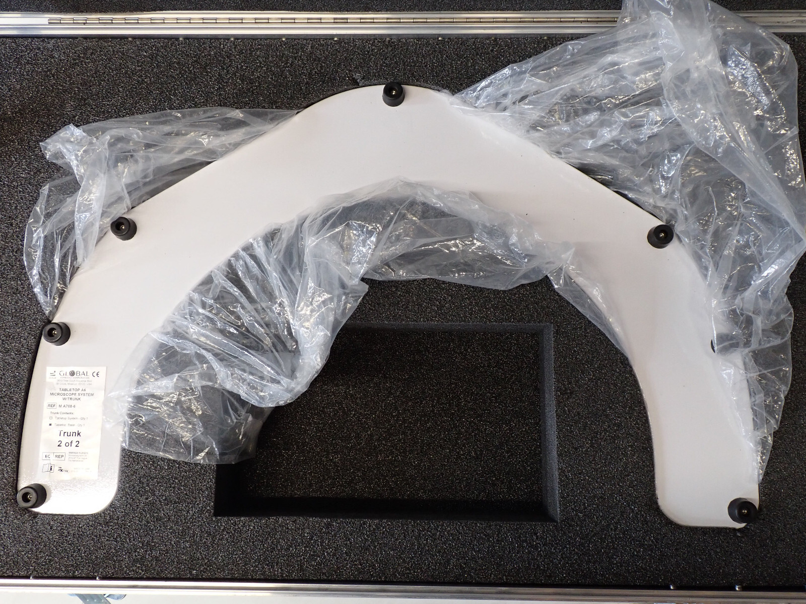 Global Surgical Tabletop A6 Microscope Base w/ Hard Carrying Case