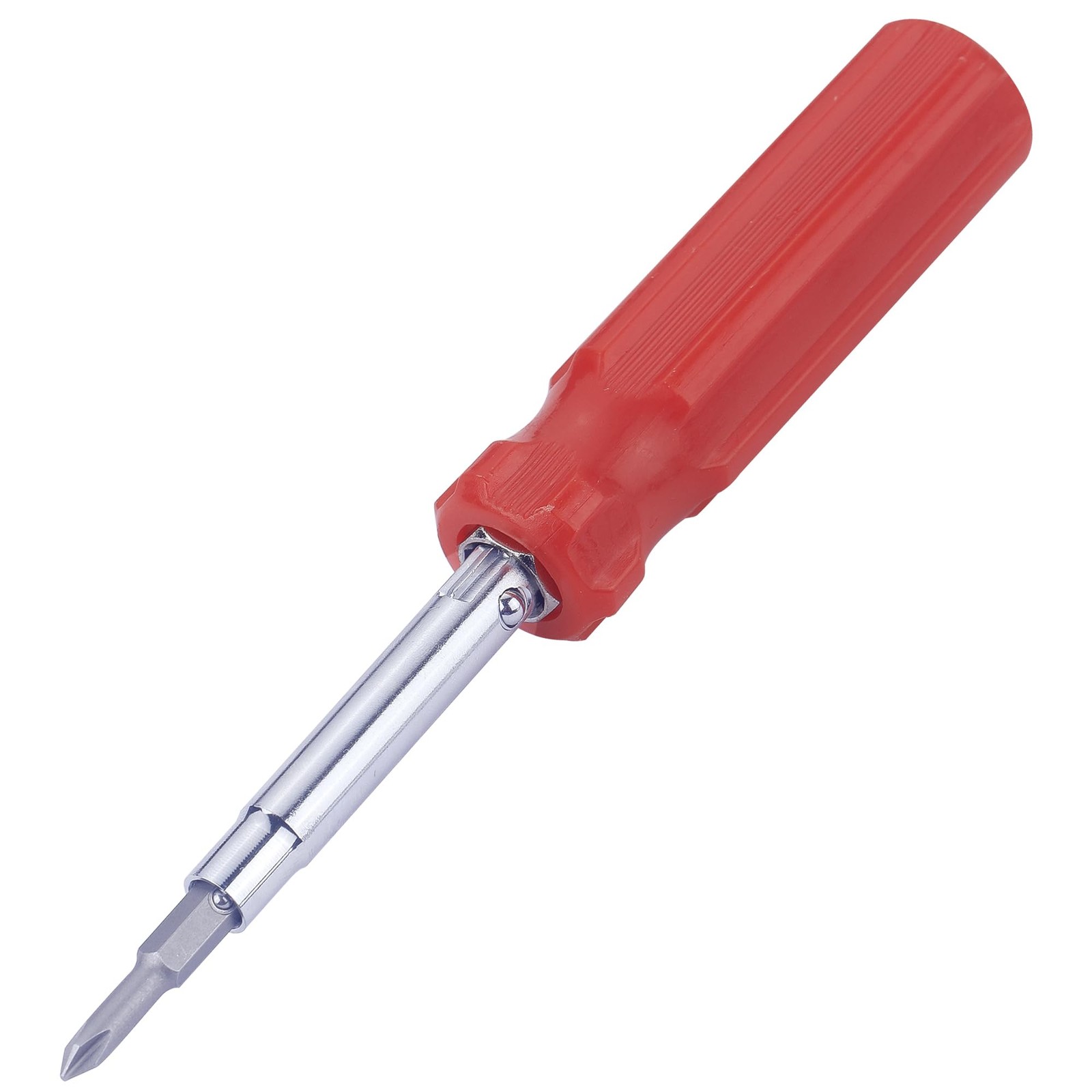 6 In 1 Screwdriver Nut Driver Multi Bit Tool Phillips Slotted 4 Sizes