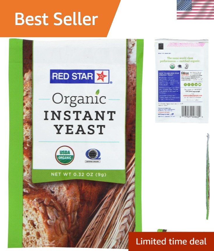 Elevate Your Baking with Organic Instant Yeast - 1 Packet, 0.32oz
