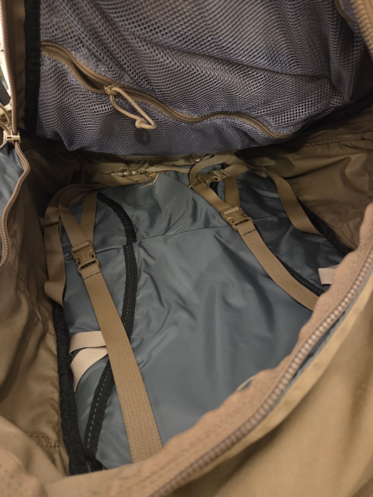 Camelbak Maximum Gear BFM Large Tactical Backpack Gray Hiking NO BLADDER EUC