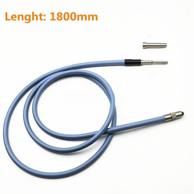 Silicone cable Endoscop Fiber 1.8m-3m Light Source Microscope Guide interface