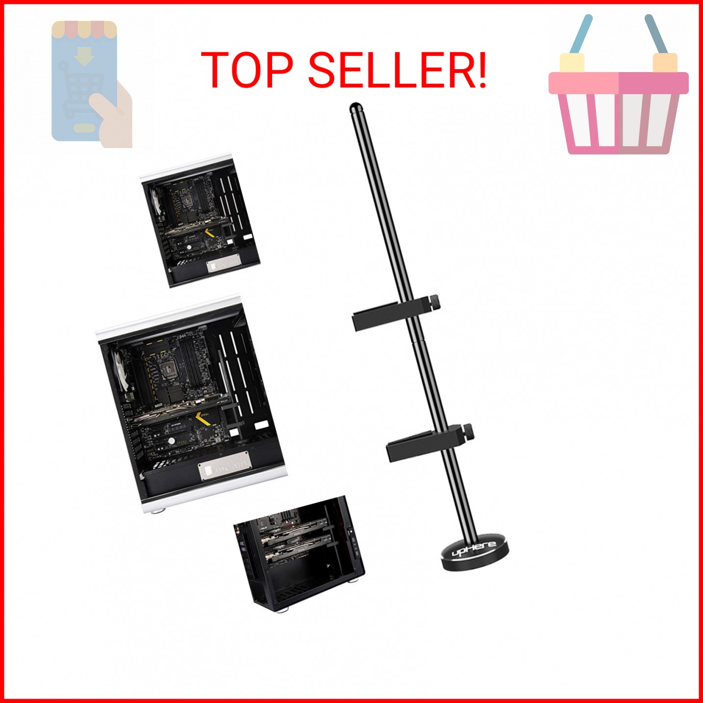 upHere Graphics Card GPU Brace Support Video Card Sag Holder/Holster Bracket, An
