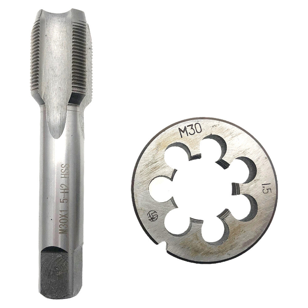 M30 x 1.5 HSS Tap & Die Set RH M30 x 1.5mm Die M30x1.5 Tap Right Hand 30x1.5 New