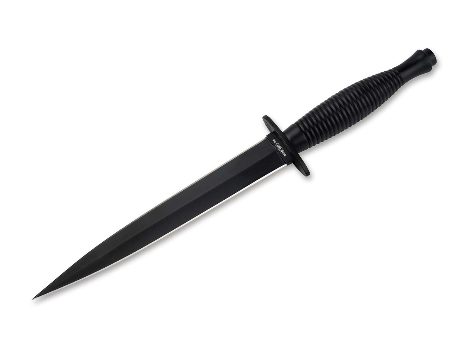 HISTORY KNIFE & TOOL Commando Dagger Fixed Knife 7.09" Blade 420 Black 02HY002