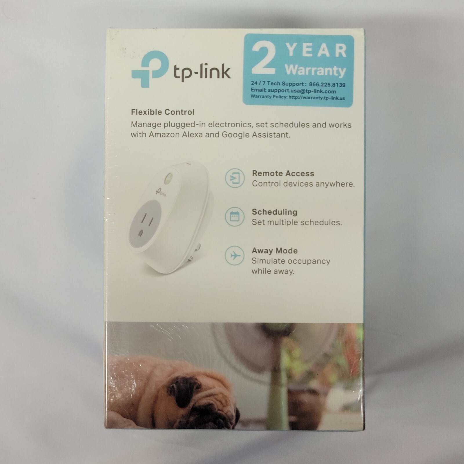 TP-Link HS100 Wi-Fi Smart Plug Kit For Google Assistant Amazon Alexa New Sealed