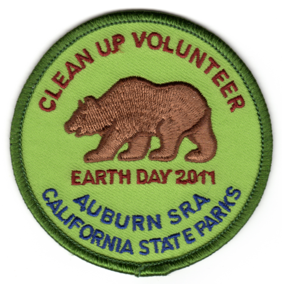 Auburn SRA - California State Parks -  Earth Day 2011 Award - Volunteer Patch