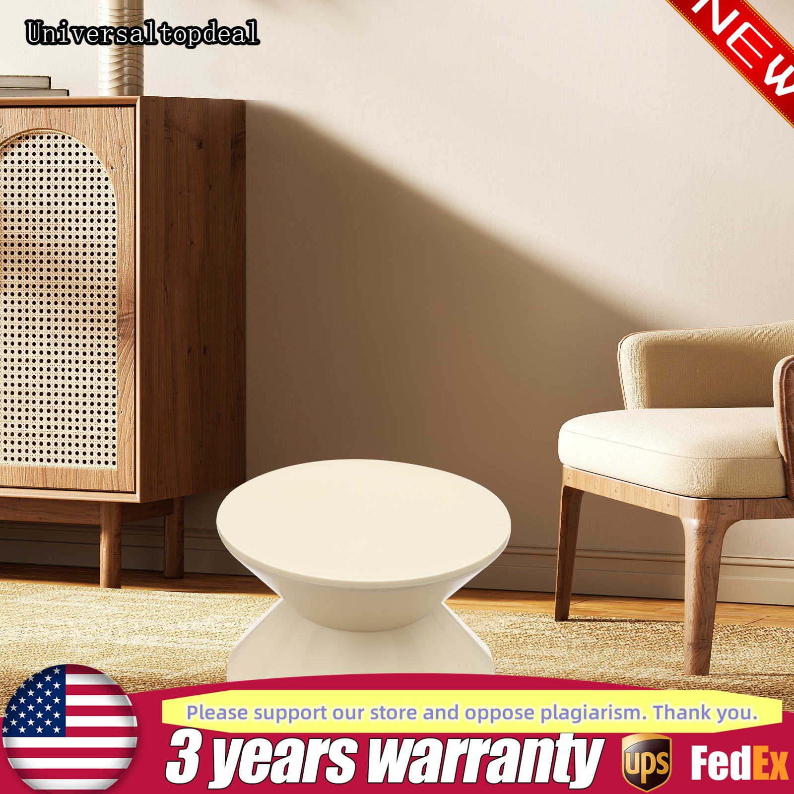 PET Side Table Max 100kg Sofa Stool Small Night Stand for Sofa Decor End Table