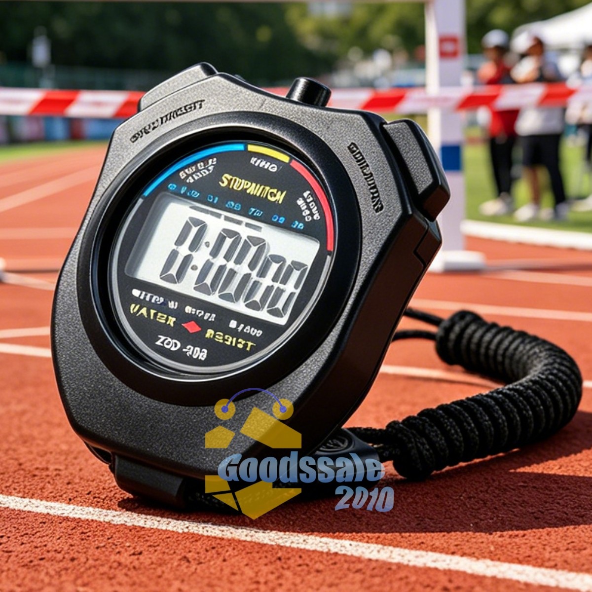 Electronic Digital Sport Stopwatch Timer LCD Display with Date Time and Alarm