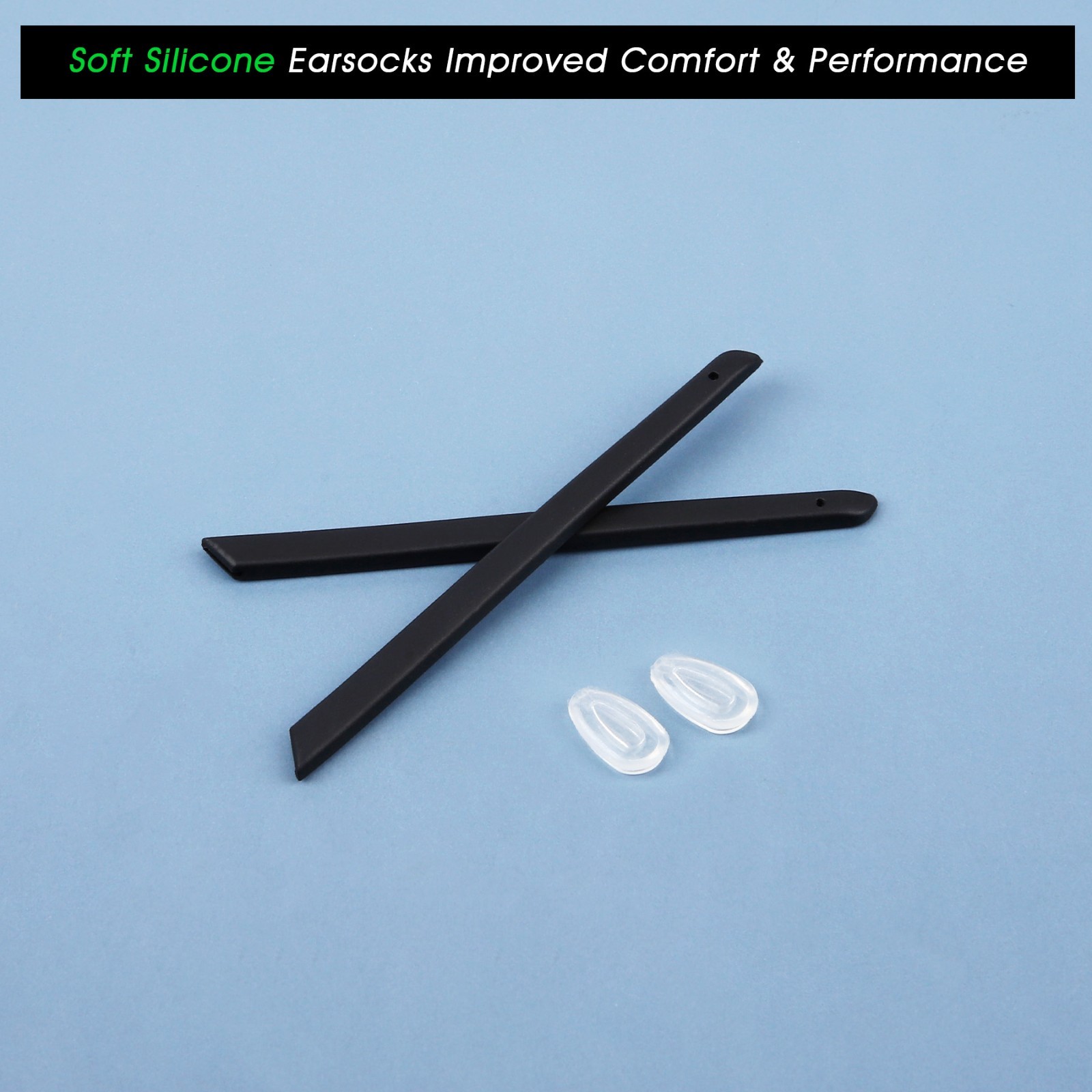 Replacement Nose Pads EarSocks Rubber Kits for Oakley Tinfoil OO4083 Sunglasses