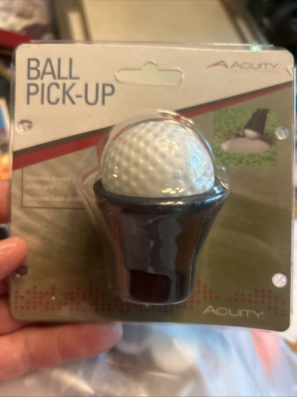 On Course Ball Pick-Up Rubber (Golf Club Putter Attachment) NEW