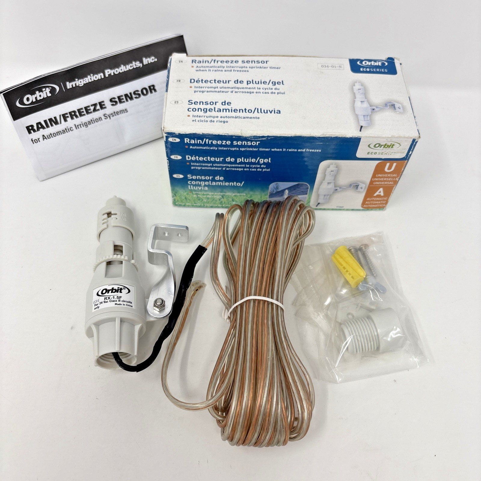 ORBIT Rain Freeze Sensor Automatic Universal White Hard Wired 57069