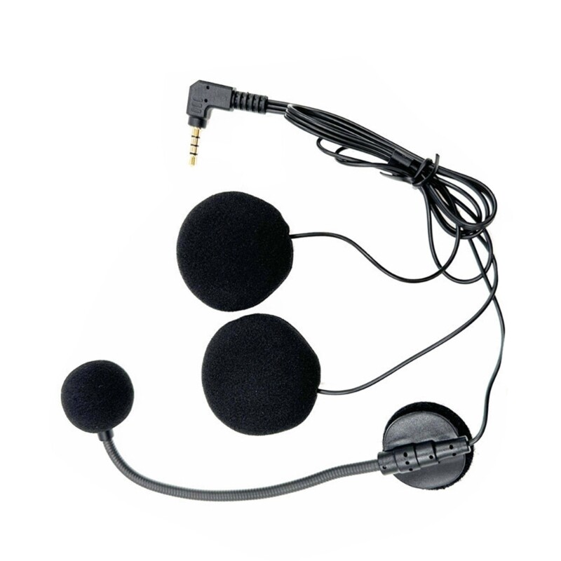 Helmets Speaker Earphone Intercom Mic 3.5mm Straight Head for Motorcycle Helmets