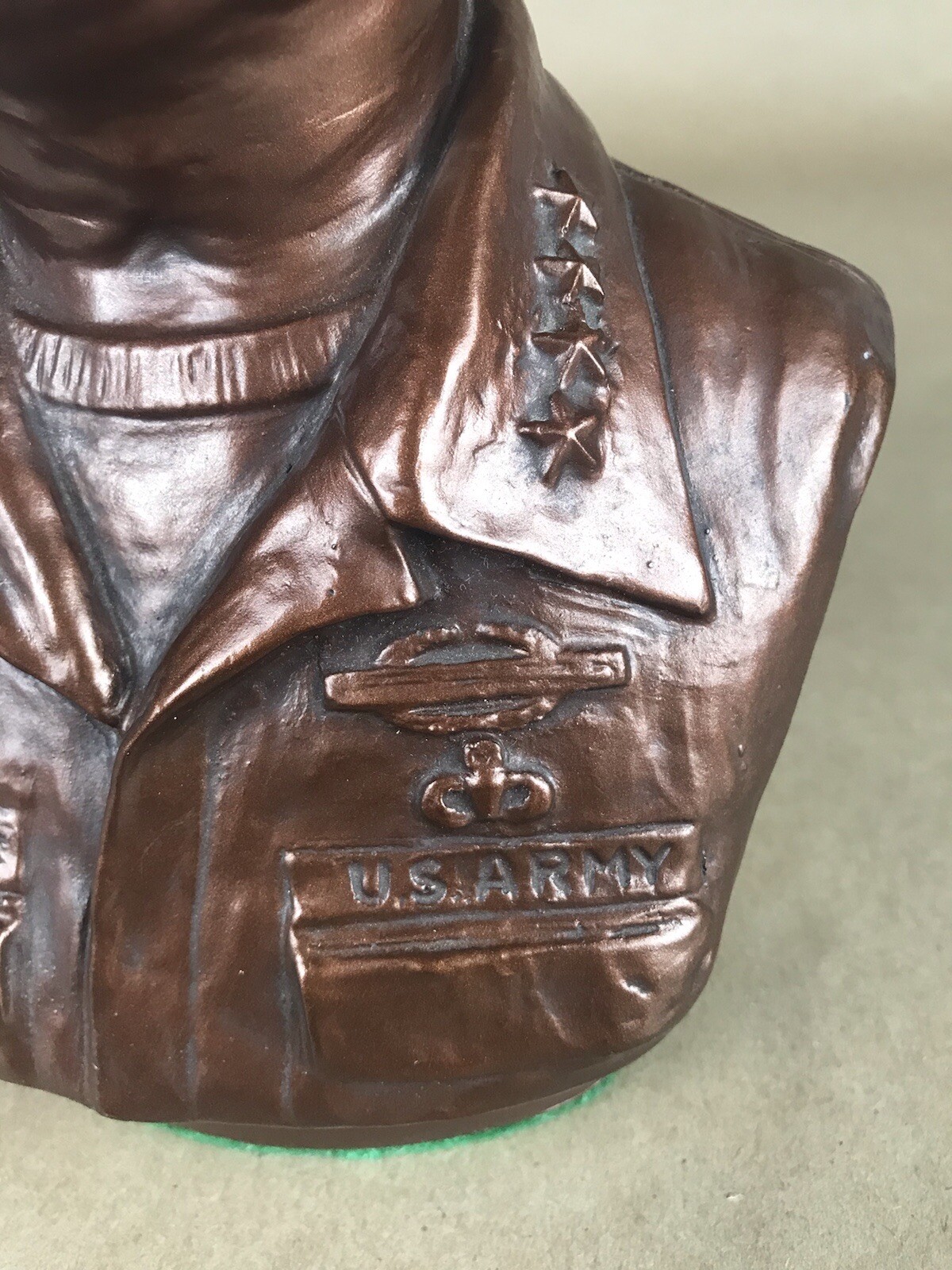 General Norman Schwarzkopf Bust 8” By Grayson Arts 1991 M.E. Grayson