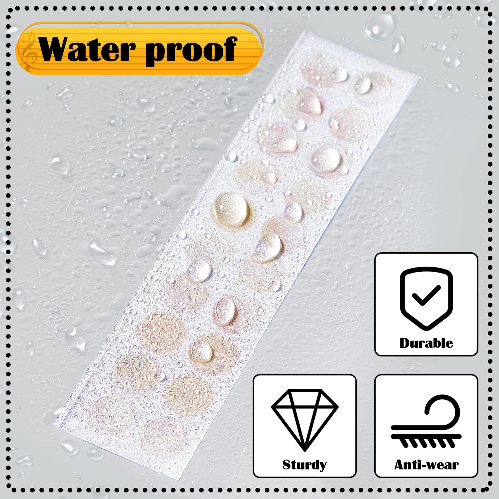 100 Pcs 5 Sheets Dot Fret Markers Guitar Fretboard Stickers Guitar Neck Decal