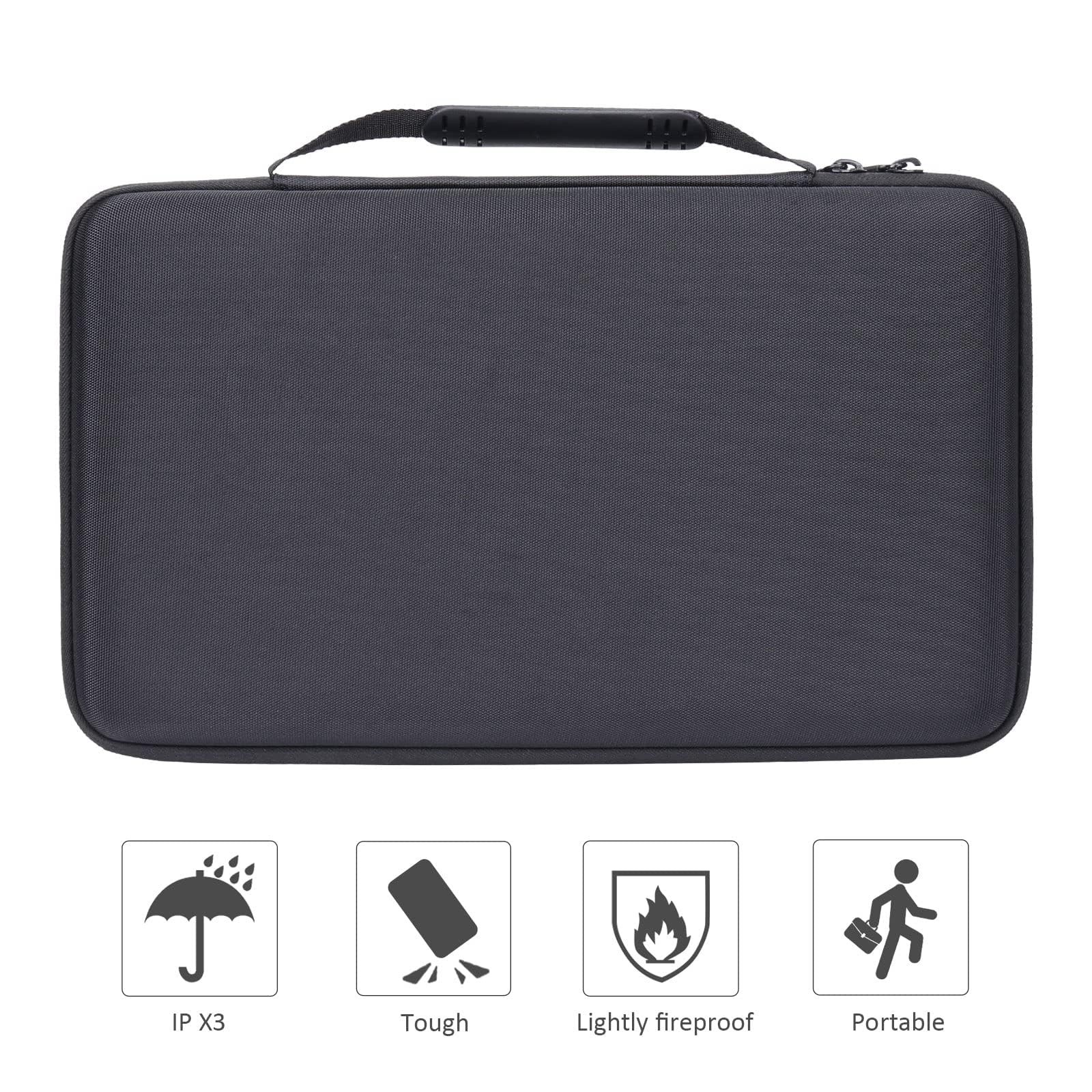 co2CREA Hard Case Replacement for Akai Professional Black + Inner Grey