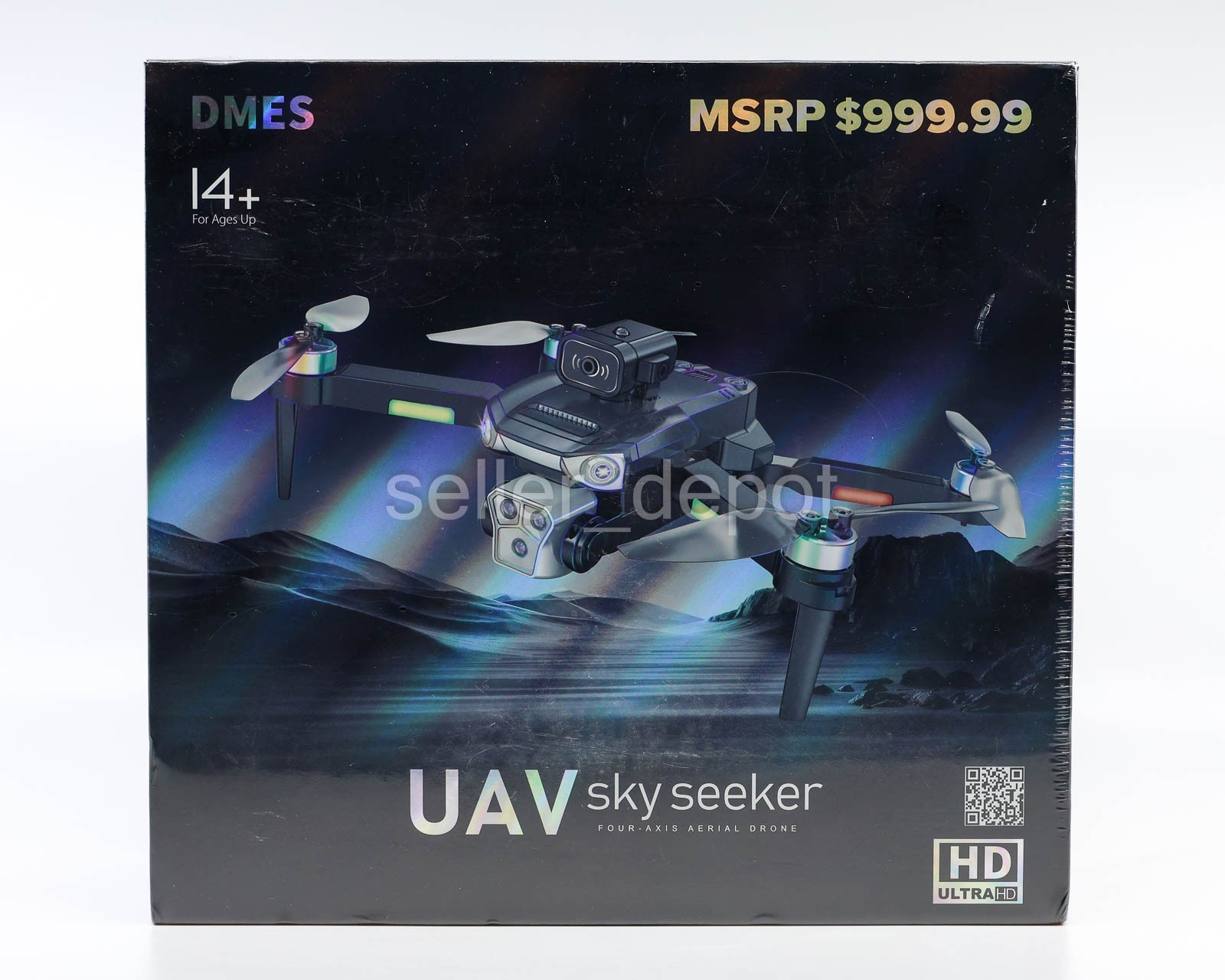 DMES P19 Ultra Pro Drone-Ultra HD Video/Camera Ob Avoidance NEW Sealed 2 Battery